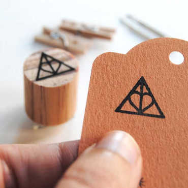 Pack of 10 mini Magic School stamps to decorate magical events