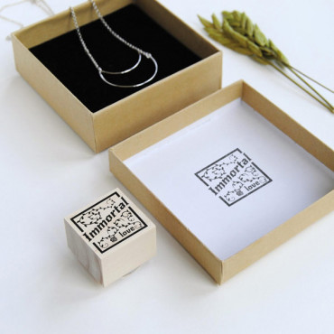 rubber stamp Immortal Love for Gothic themed weddings
