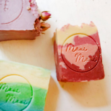 Personalized soap logo stamp for for cold process soap making