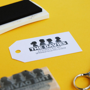 Custom return address stamp Geeky Star Family Custom return address stamp Geeky Star Family
