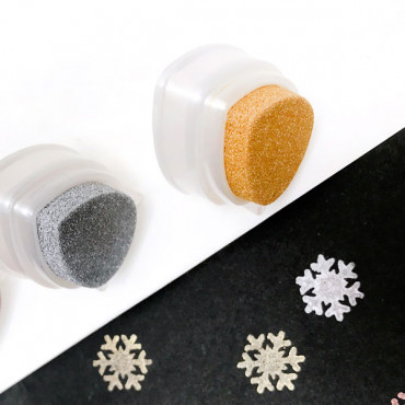 Set of 3 mini Brilliance inks - Gold, silver, copper for Paper