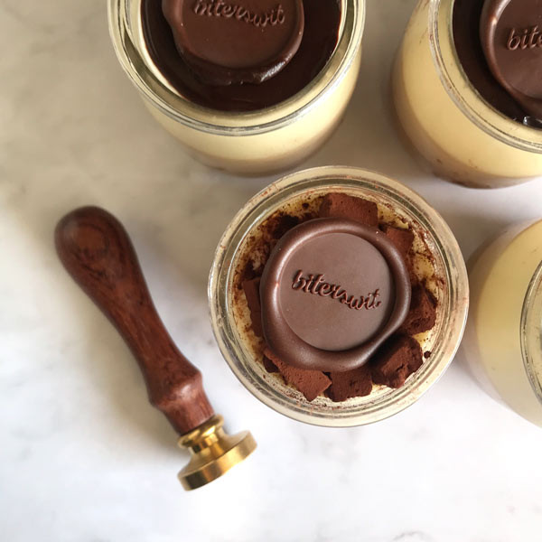 Custom chocolate seal with your logo