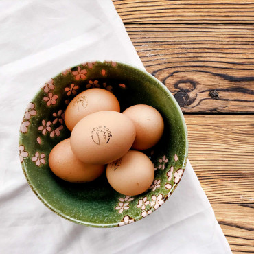 rubber stamp Fresh Egg Stamp - Chicken in Various Languages to choose