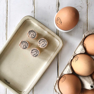 custom stamp for Fresh Eggs, chicken or duck model to choose