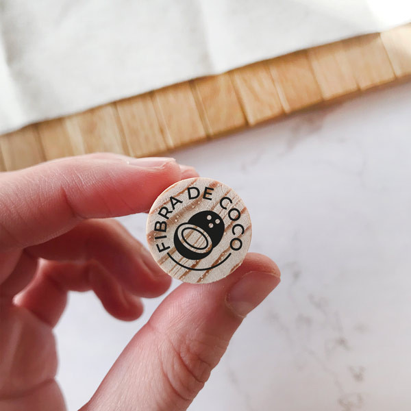 rubber stamp Coconut Fiber Stamp - Coir in Various Languages