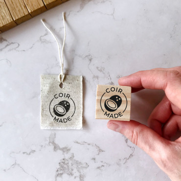 rubber stamp Coconut Fiber Stamp - Coir in Various Languages