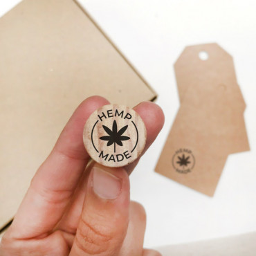 rubber stamp Hemp Made in Various Languages