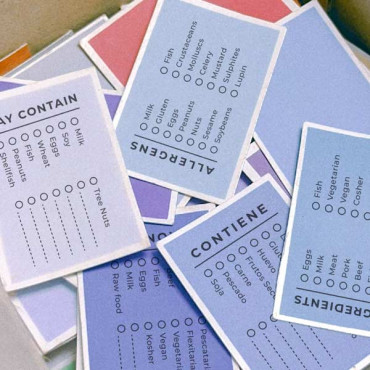 Custom Stamp Ingredients and Allergies