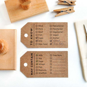 Custom Stamp Ingredients and Allergies