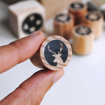 Mini rubber stamp Reindeer icon