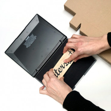 Extra Large black ink pad 21x15 cm / 8x6 inches for paper