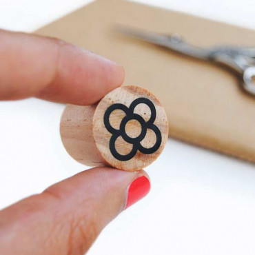 Mini stamp Barcelona Flower Tile (Positive version)