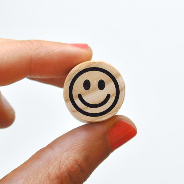 mini rubber stamp Smiley Face Stamp for school teachers