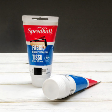 Speedball Fabric Block Printing Black Ink