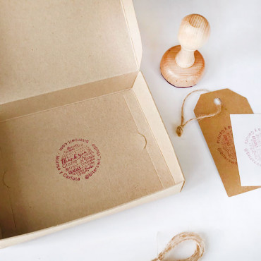 Personalized multilingual Thank you stamp