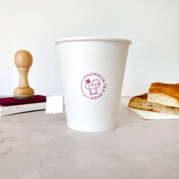 Premade logo stamp custom tea paper cups Tea bag for tea shop packaging