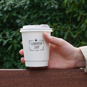 custom logo stamp for takeaway coffee cups