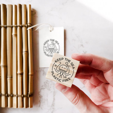 keep the sea plastic free stamp by biterswit