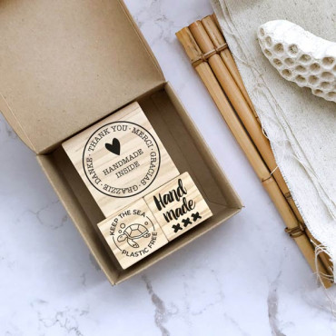 Handmade Products stamp set for Small shops and makers