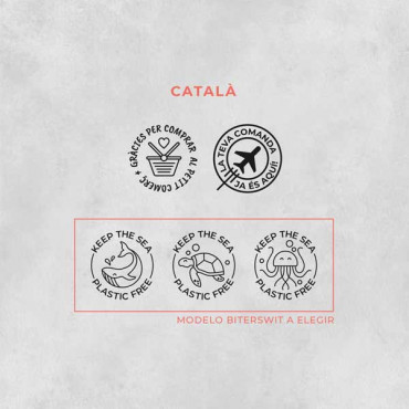 Eco-friendly package stamp set for Small business Eco-friendly package stamp set for Small business
