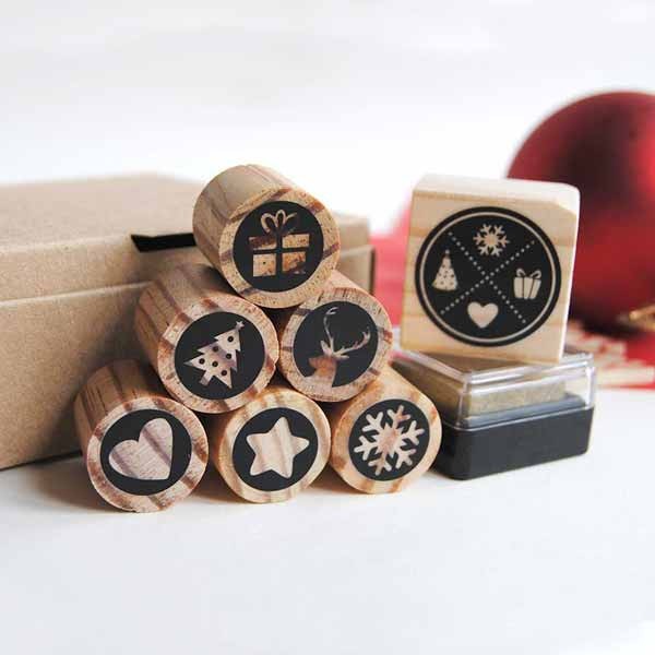 Christmas mini stamp pack for Holiday decorations