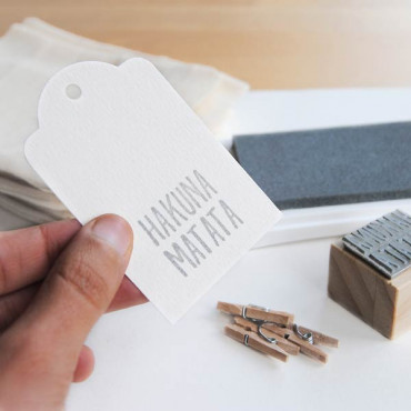 VersaCraft Cool Gray Ink pad stamped on white cardboard