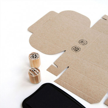 recycled paper shipping boxes by biterswit studio
