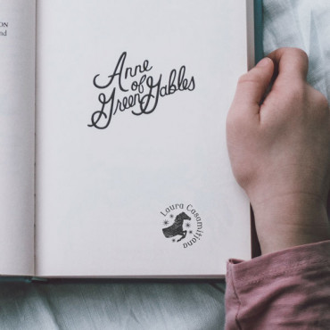 custom library book with name and horse