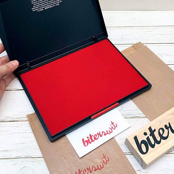Extra Large red ink pad 21x15 cm / 4.3x2.75 inches for paper