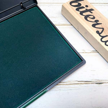 Extra Large green ink pad 21x15 cm / 8x6 inches for paper and big custom logo stamps