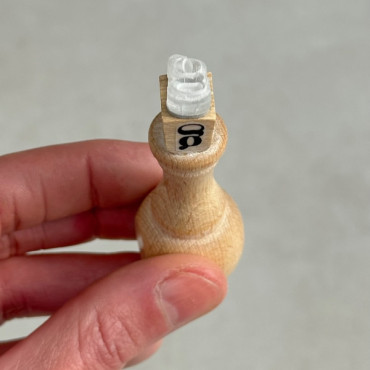 Micro custom clay stamp with logo Micro custom clay stamp with logo