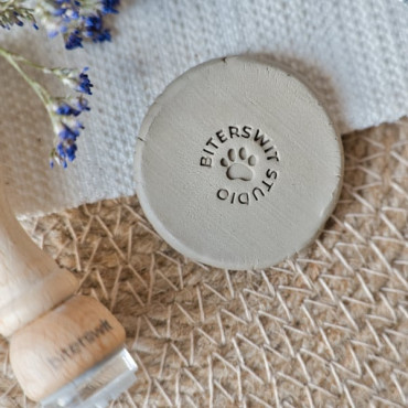 Custom stamp for signing clay and ceramic pieces Dog / cat / animal footprint