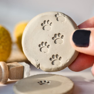 sellos para decorar arcilla polimerica huellas perro y gato by biterswit