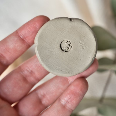 full moon clay stamp for pottery decoration by biterswit