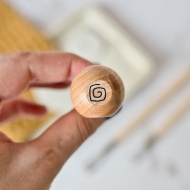 wooden stamp for clay by biterswit