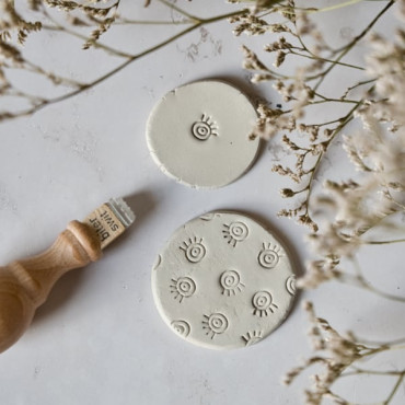 Nazar eye cutter stamp for clay decoration by biterswit