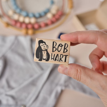 custom gorilla stamp for kids by sira lobo for biterswit
