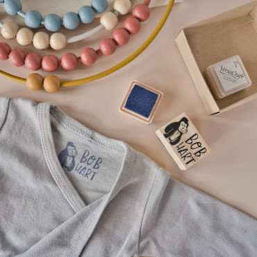 cute gorila stamp for clothing marker by sira lobo for biterswit