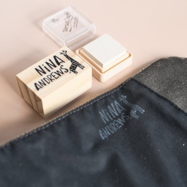 stamp for dark clothes and white ink pad by sira lobo for biterswit