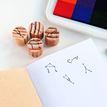 Rubber stamp zodiac Constellation to choose