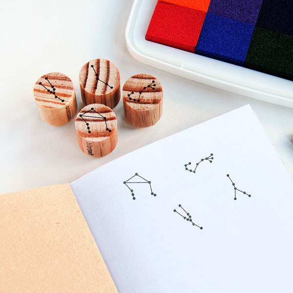 Rubber stamp zodiac Constellation to choose