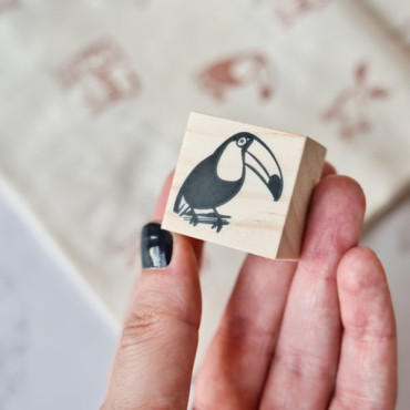 toucan animal rubber stamp by biterswit with sira lobo