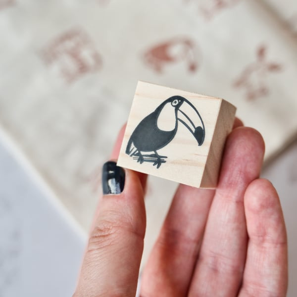 toucan animal rubber stamp by biterswit with sira lobo