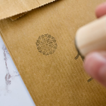 mini segell floquet de neu per decorar calendari advent tocs textile crafts and biterswit