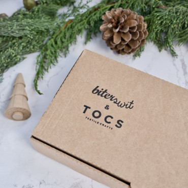 DIY Advent Calendar kit made with TOCS Textile Crafts. Advent Calendar of Family activities