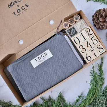 DIY Advent Calendar kit made with TOCS Textile Crafts. Advent Calendar of Family Experience