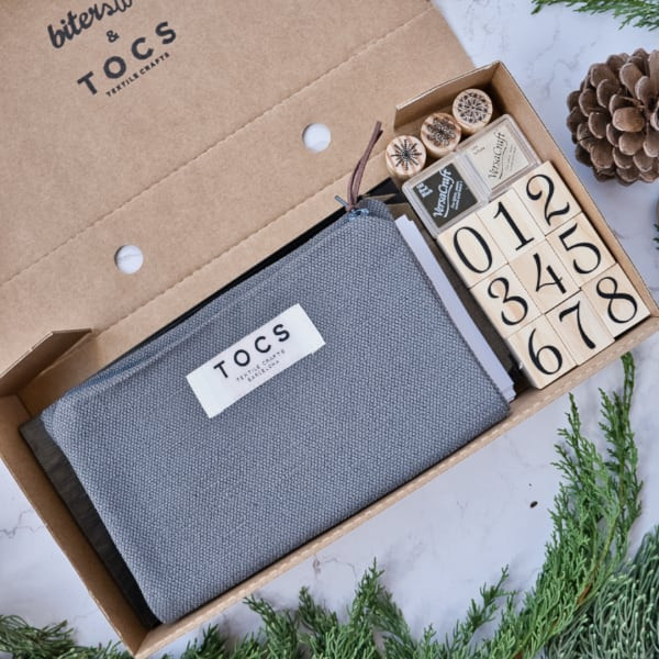 DIY Advent Calendar kit made with TOCS Textile Crafts. Advent Calendar of Family Experience
