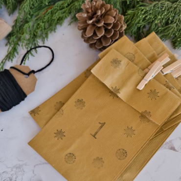 DIY Advent Calendar kit made with TOCS Textile Crafts. Advent Calendar of Family activities