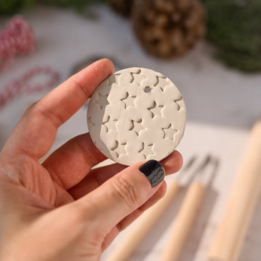 small 5 points star for clay decoration by biterswit