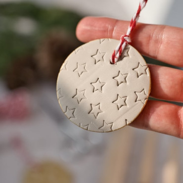 mini sello estrella a linea para decorar ceramica by biterswit